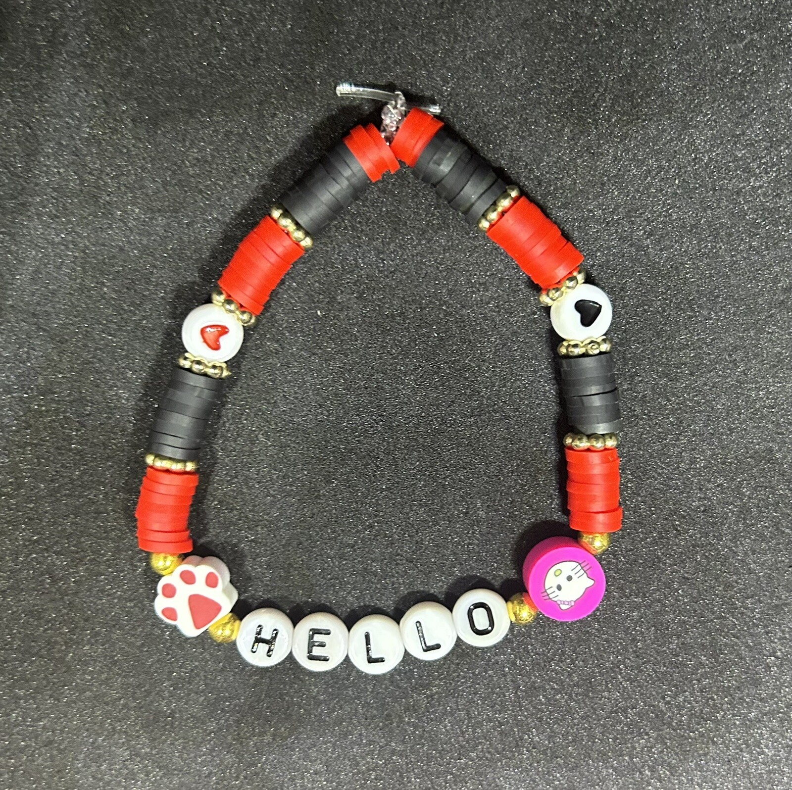 Hello Kitty (Letter) Heishi Bracelet