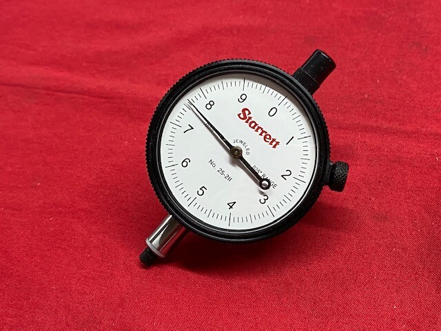Starrett 25-211J Dial Indicator 0-.025" Range, 0-10 Continuous Dial  IN STOCK