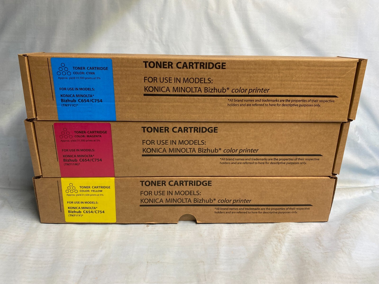 3PK Compatible Toner Konica TN-711C TN-711M TN7-11Y  A3VU230, A3VU330 , A3VU430