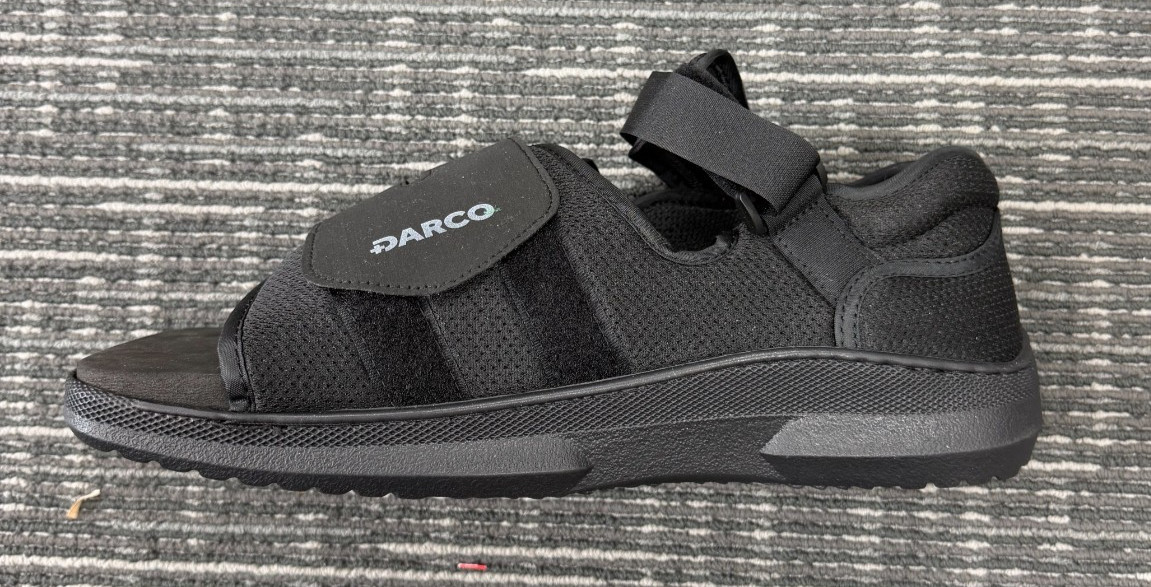 Darco Medical-Surgical Square Toe Shoe Post-Op Black EVA M 12.5-14 Men XL MQM4B