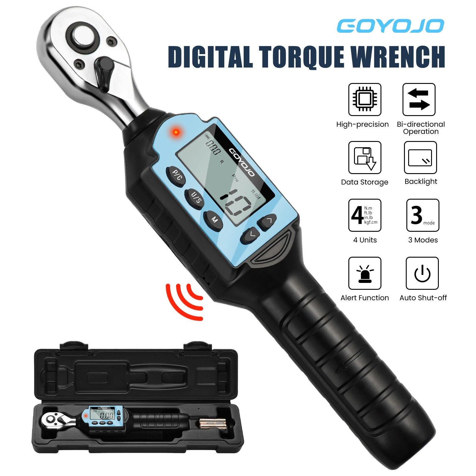 Digital Torque Wrench 10NM-100NM for Auto Repair Bicycle Motorcycle Maintenance