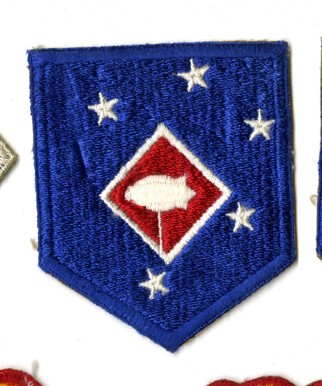 I Marine Amphibious Corps Barrage Balloon Battalions White Back Patch Pacific