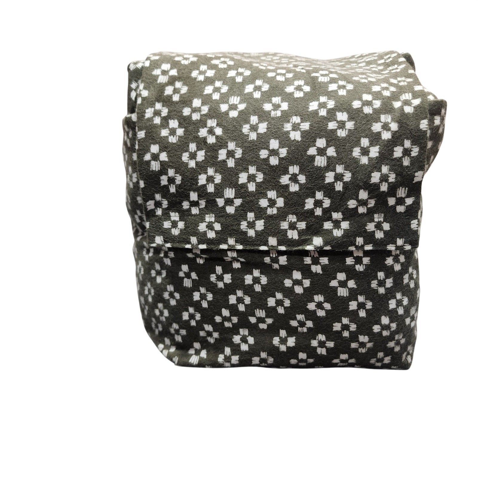 Threshold Full Ultra Soft Flannel Sheet Set Green White Geometric Pattern