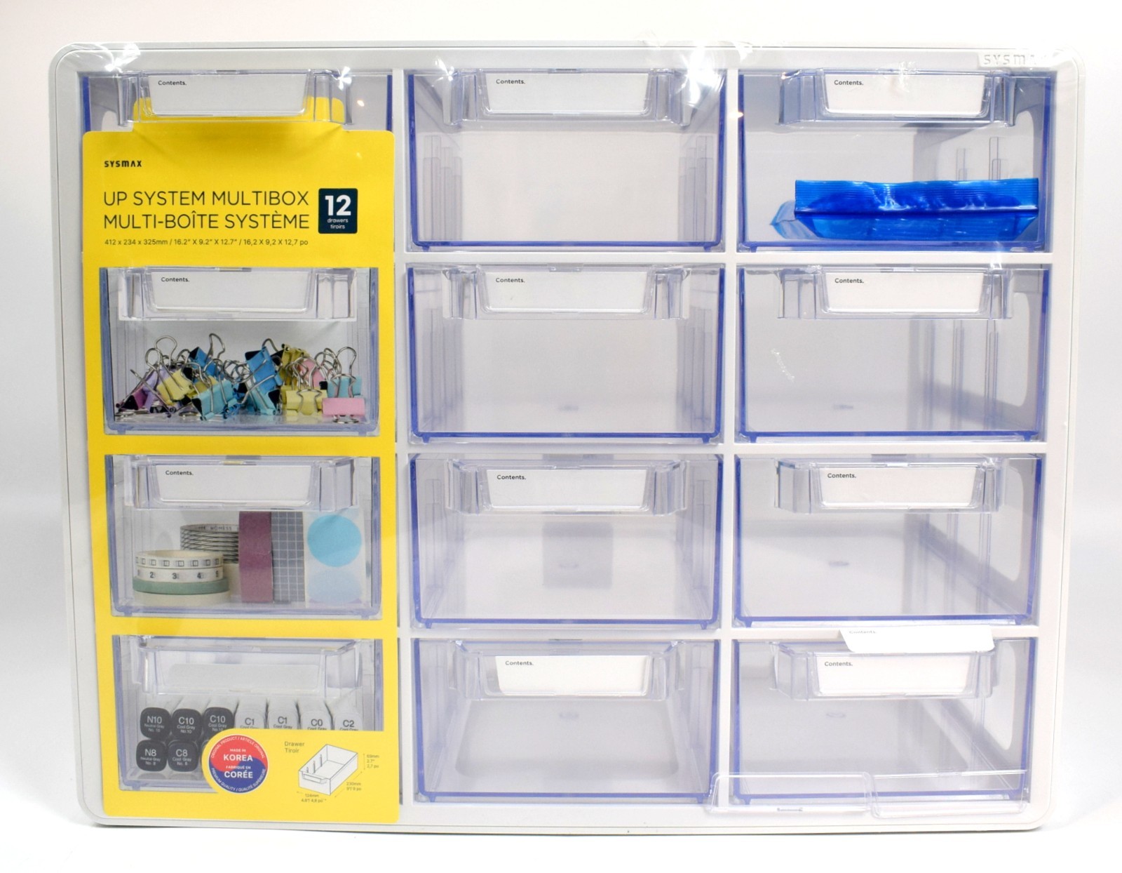 SYSMAX UP SYSTEM MULTIBOX - 12 Drawers * Made in Korea