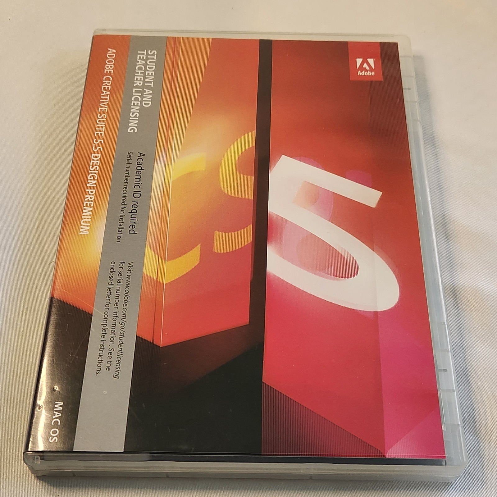 Adobe Creative Suite 5 CS5 Design Premium for Mac Student Teacher W/ Code