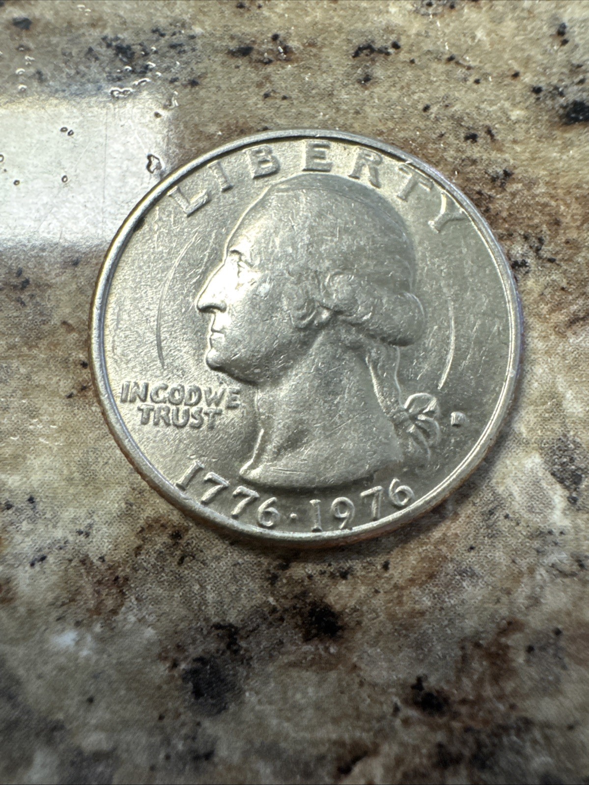 RARE Bi-Centennial Quarter Filled D mint mark
