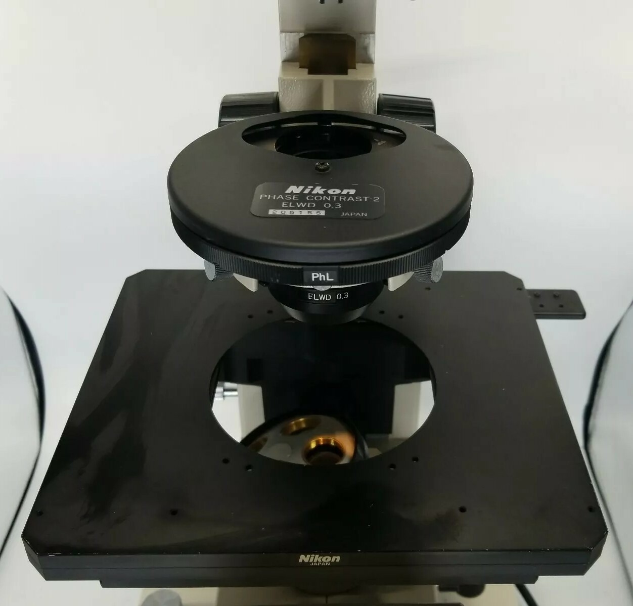 Nikon Diaphot Inverted Phase Contrast-2 ELWD 0.3 Microscope 803450