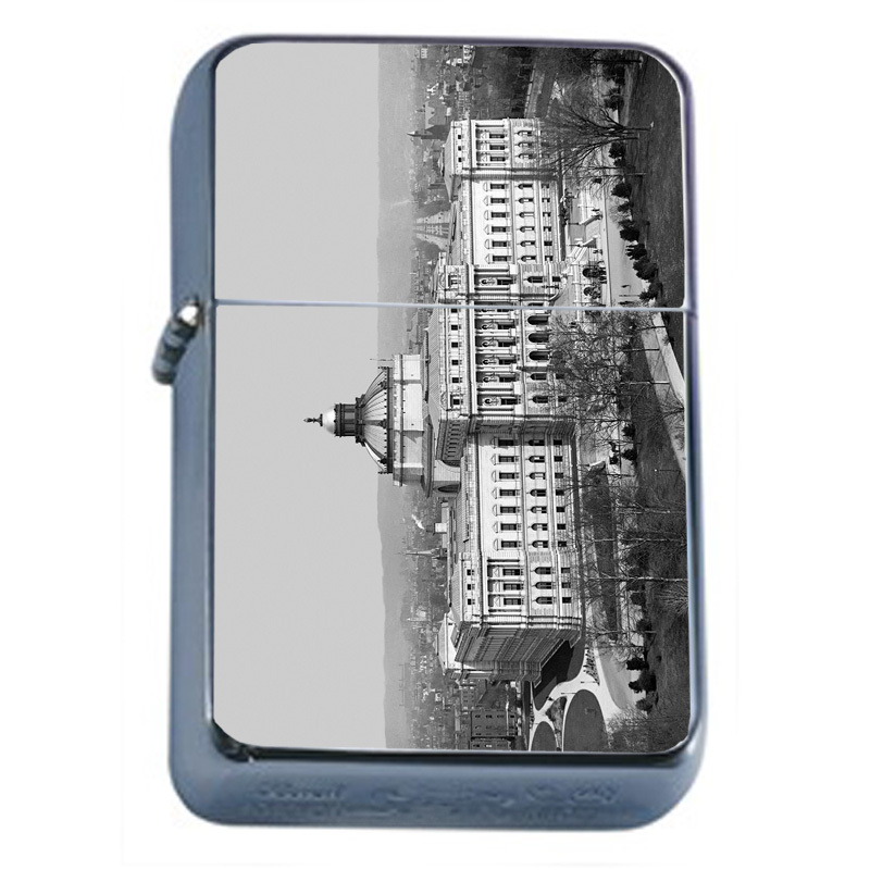Washington D.C. D6 Flip Top Oil Lighter Wind Resistant Flame Famous Landmarks