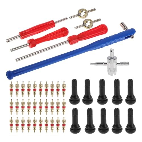 Tire Valve Stem Puller Set TR413 Valve Stem Multi-Function Wrench Puller for