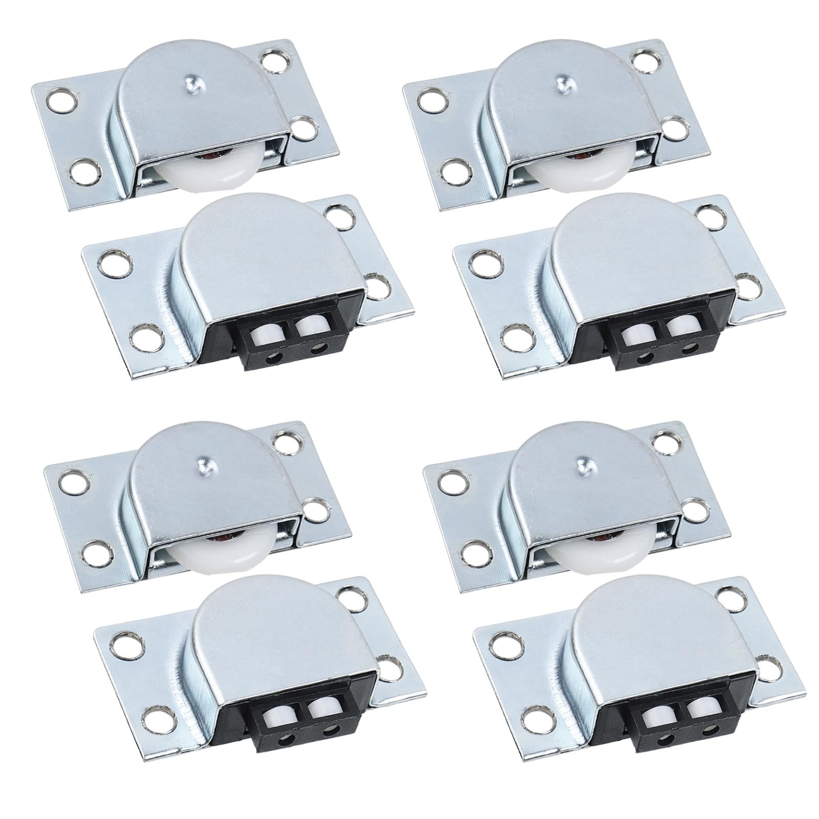 Rannb Furniture Roller Wheels Nylon Single Wheel Closet Silver, White, Black