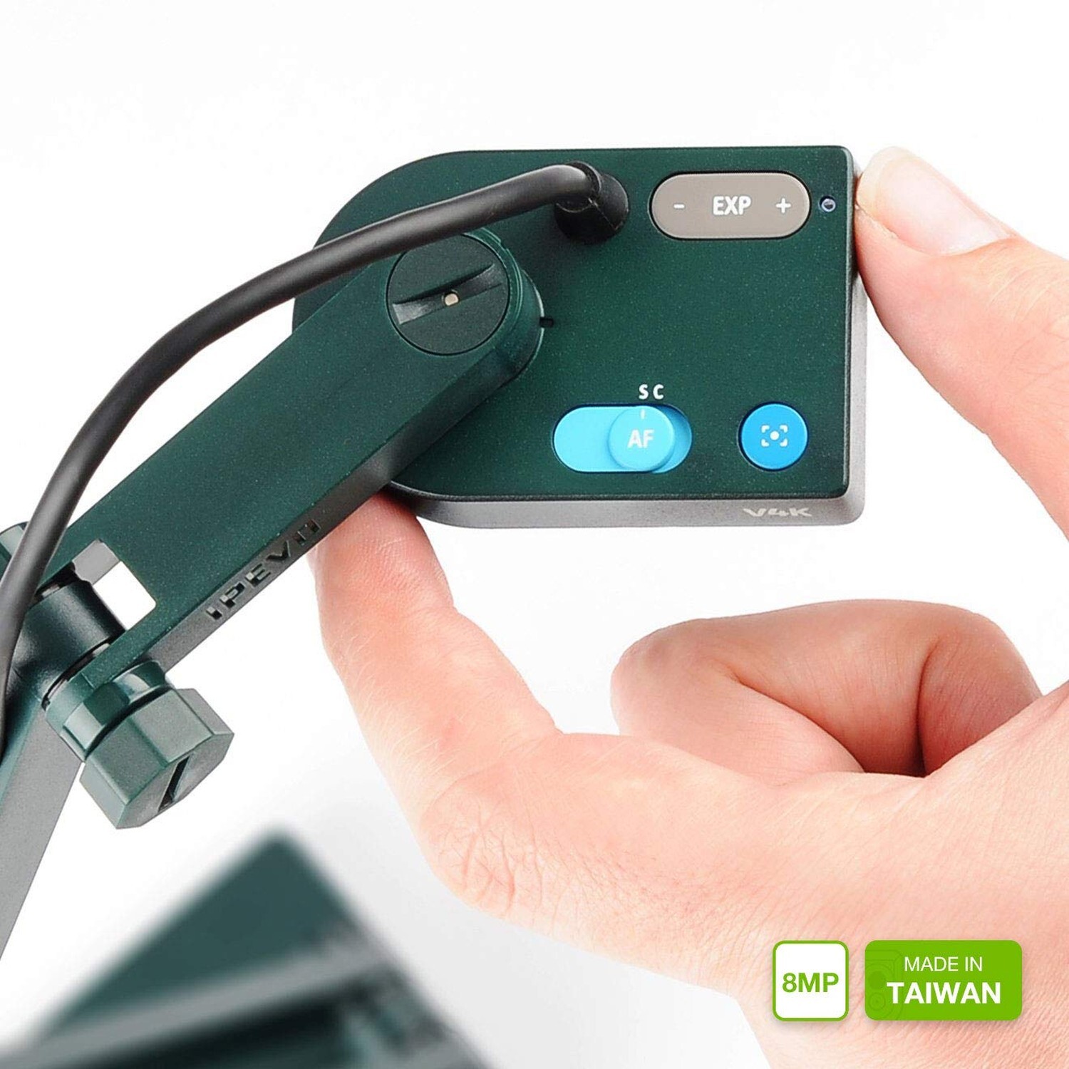IPEVO V4K Ultra High Definition 8MP USB Document Camera — Mac OS, Windows, Ch...