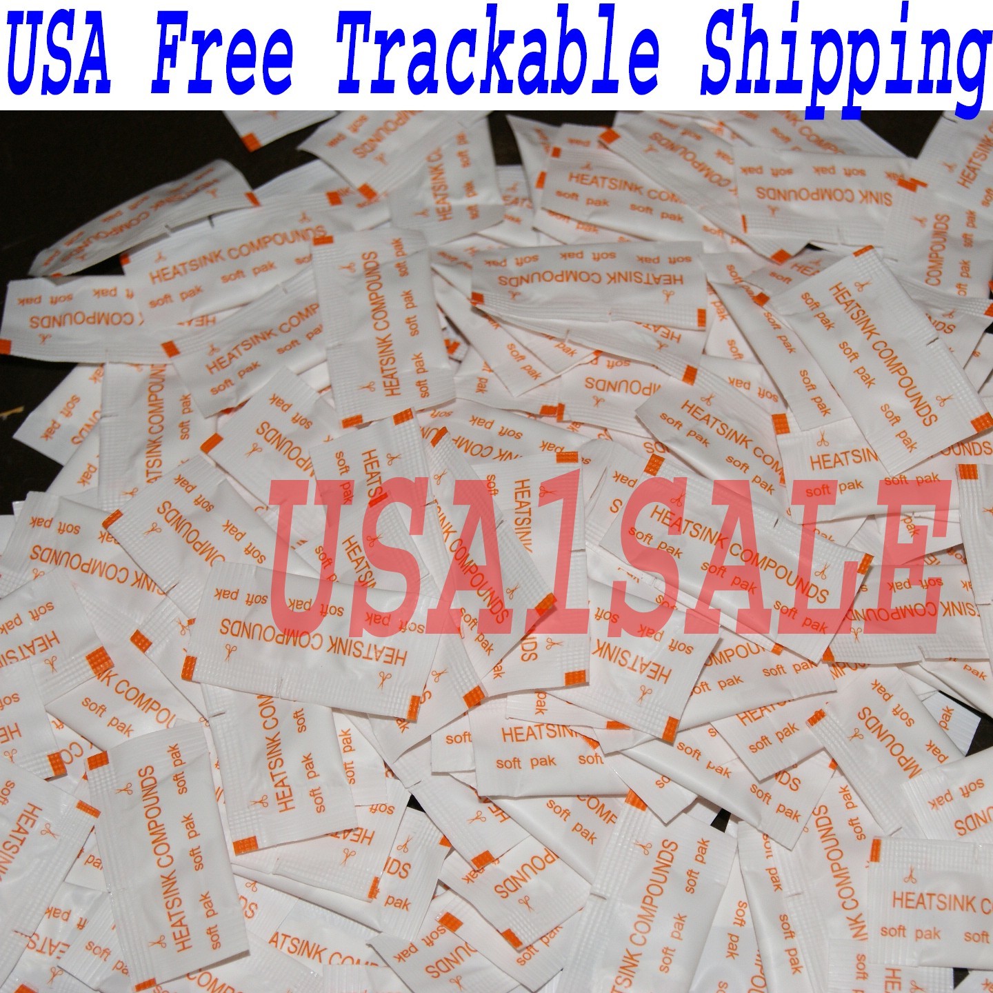Lot of 100 pcs White Heatsink Compounds Thermal Paste Grease USA free shipping √