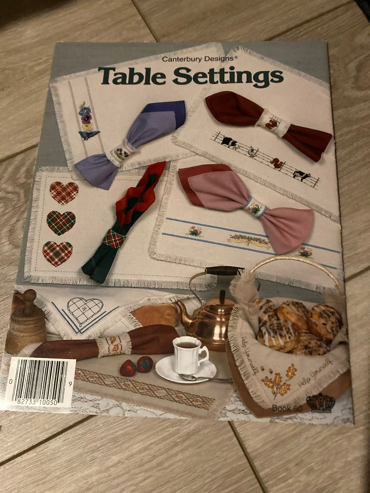 NEW Canterbury Designs TABLE SETTINGS Cross Stitch Book 1986