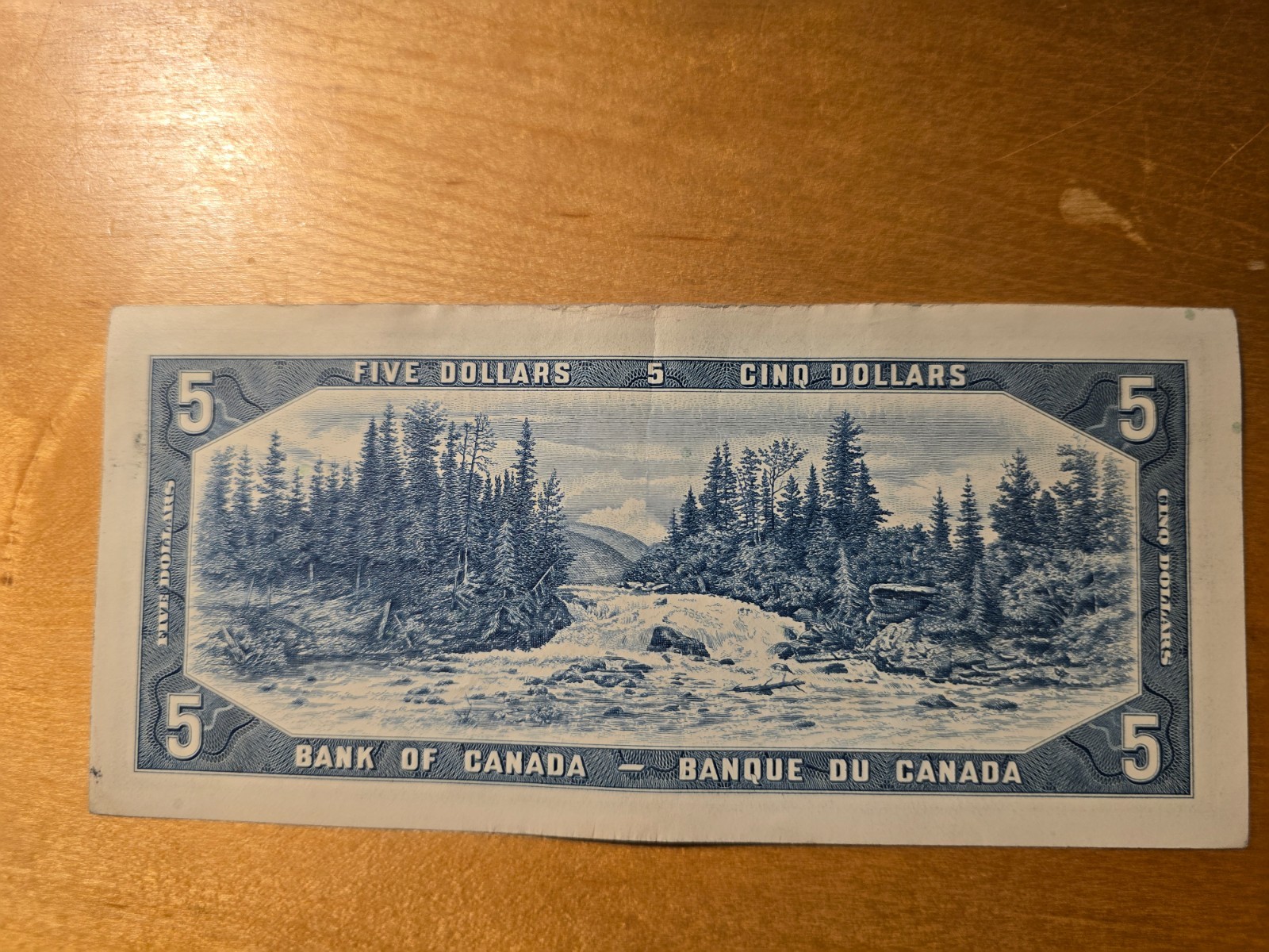 Canadian $5 Banknote 1954. Beattie, Rasminsky