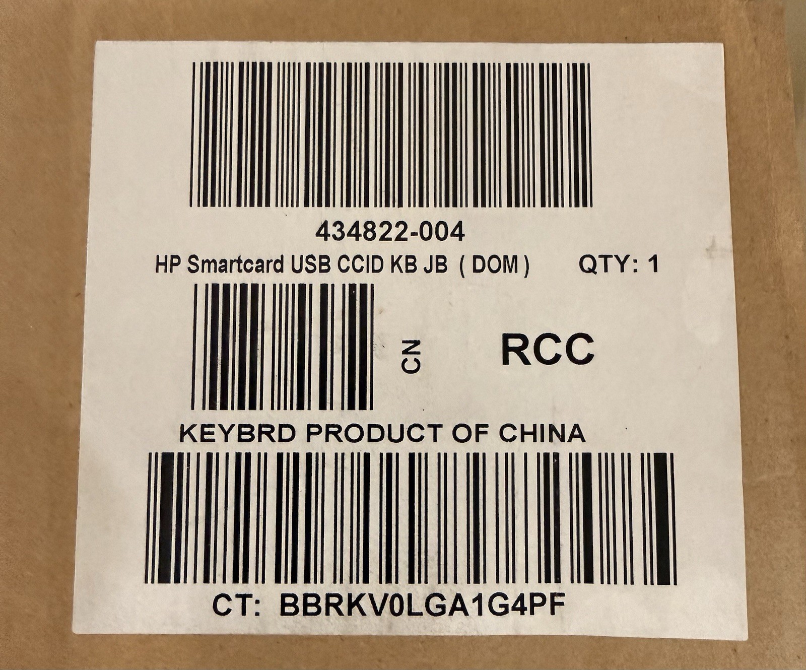 Hewlett-Packard Smartcard Reader KUSO 133 NEW