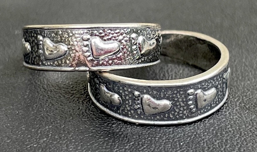 Footprint toe ring genuine .925 sterling silver adjustable + gift box