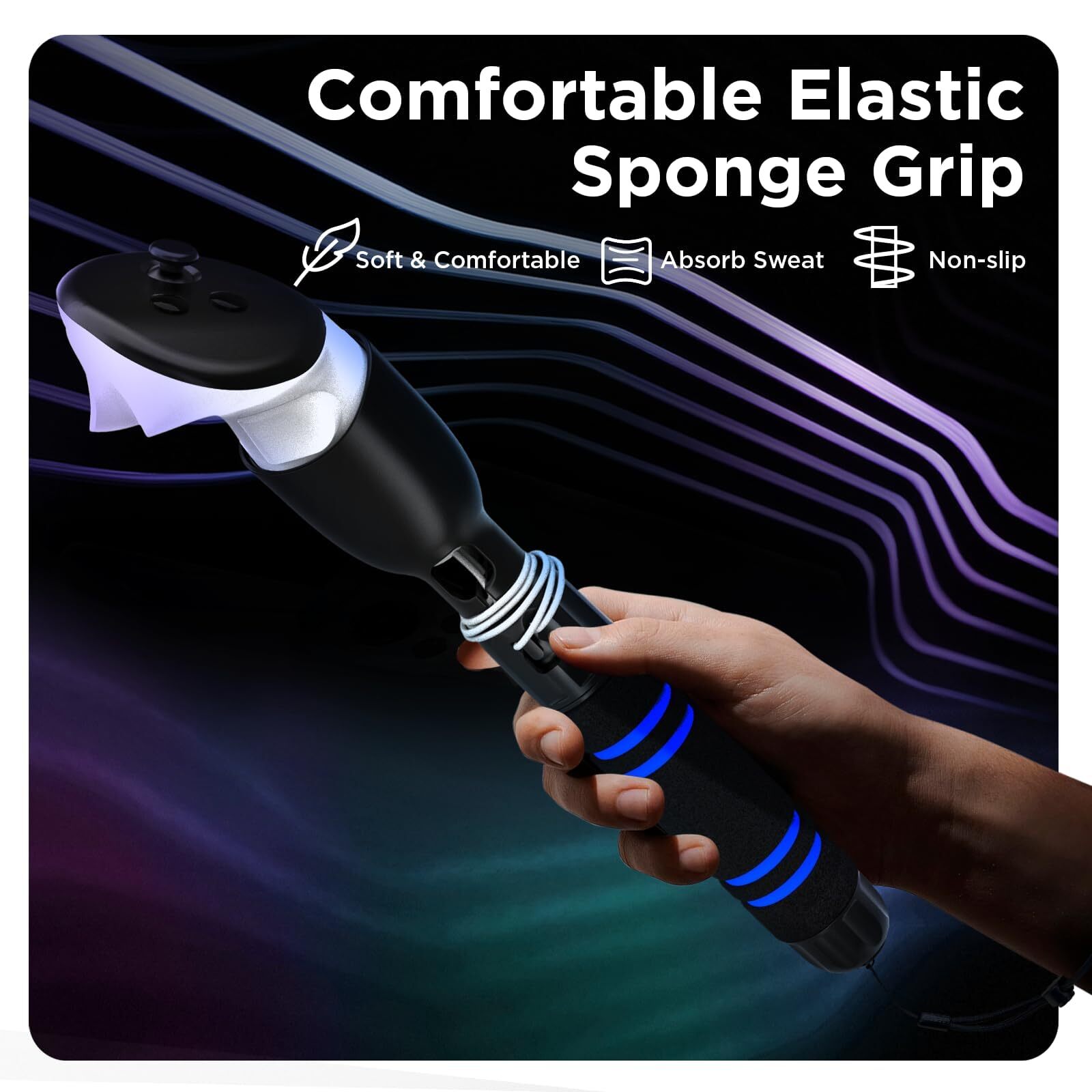 Dual Handles Extension Grips Handle Attachments Compatible with Meta Quest 3S