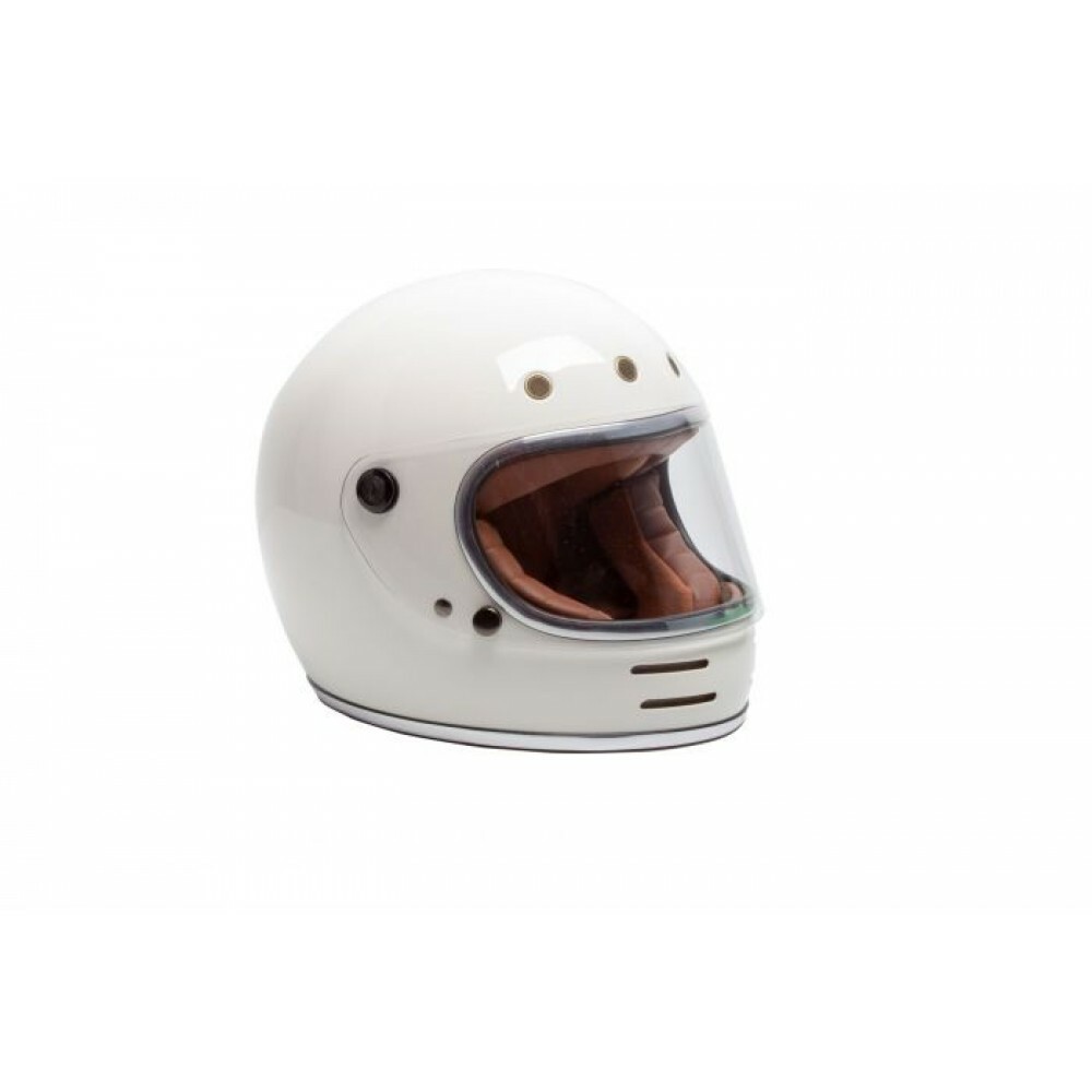 MOTORCYCLE HELMET RXT STONE WHITE/TAN INTERIOR HRSTO026 SIZE X-LARGE