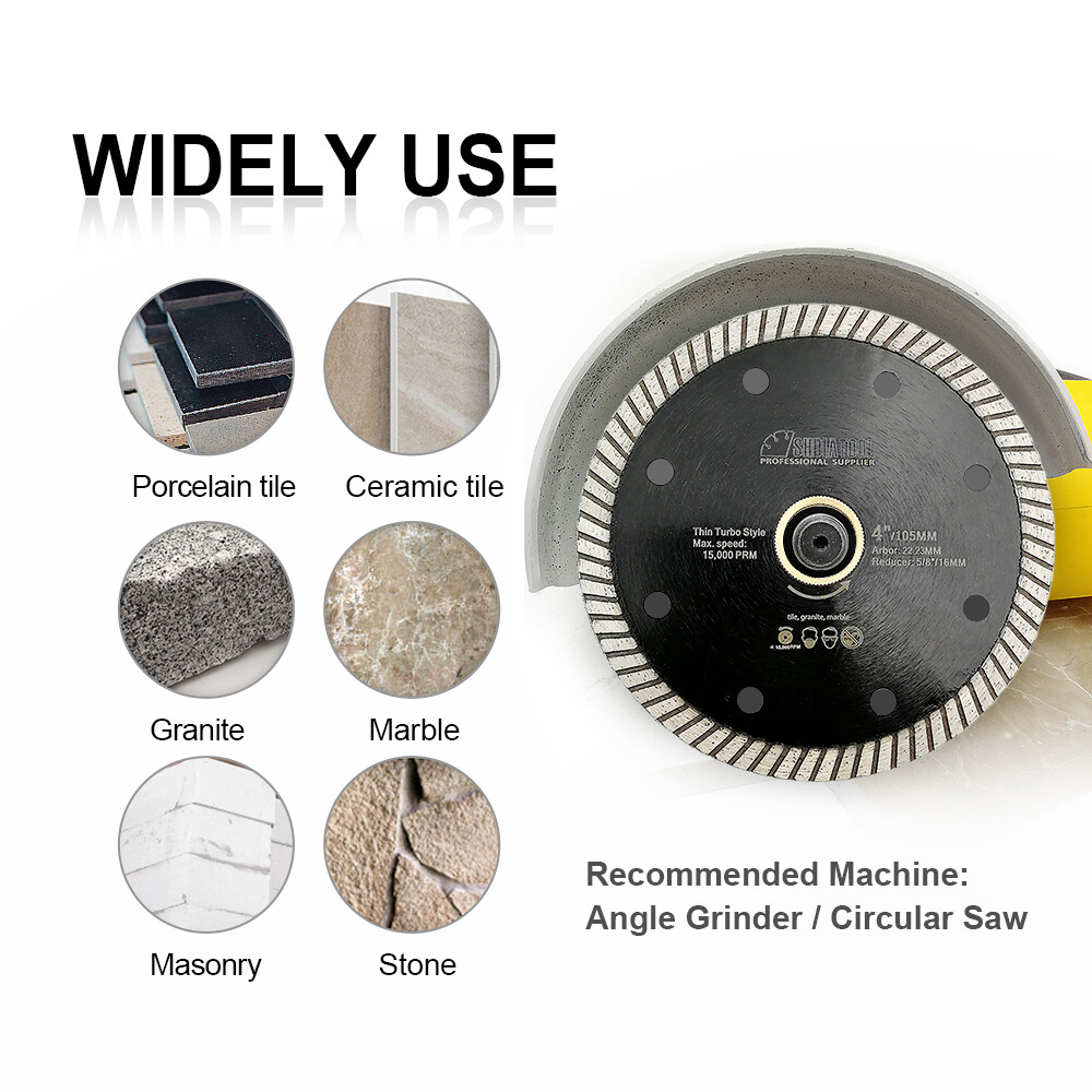 5pcs 4.5" Superthin Diamond Circular Blade Cutting Disc for Ceramic Tile Granite