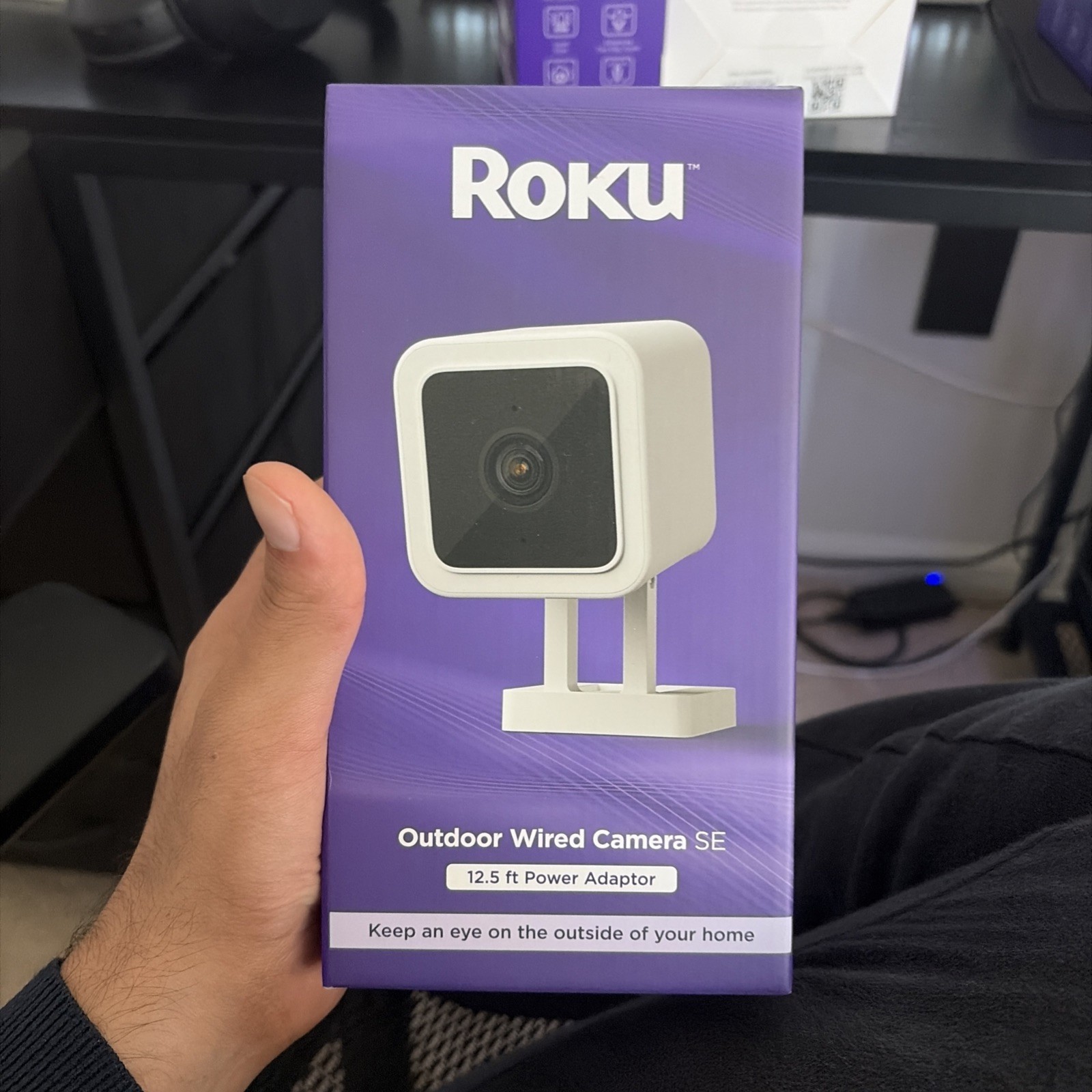 New In Box White Roku Outdoor Wired Camera SE
