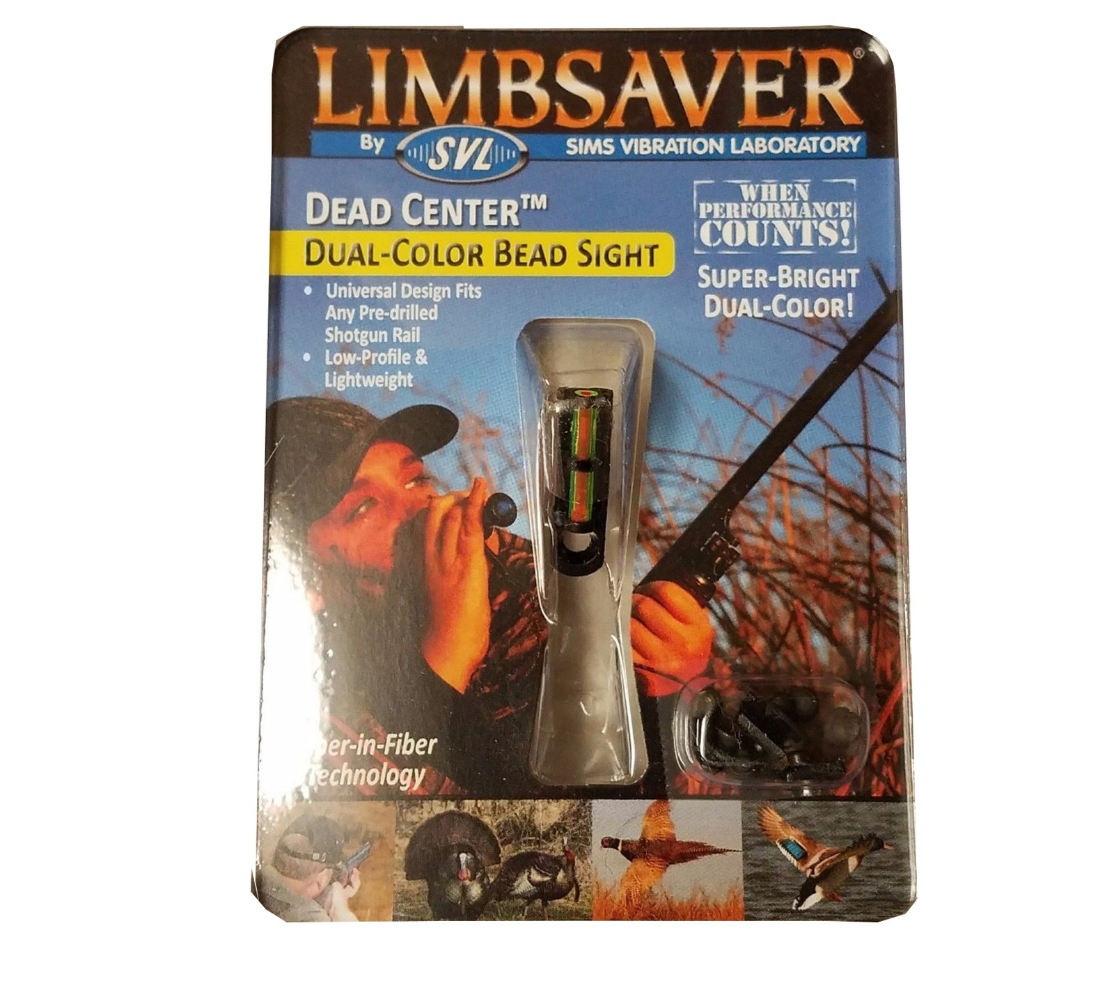 LimbSaver Dead Center Dual-Color Shotgun/Rifle Bead Sight (Red/Green Fiber)
