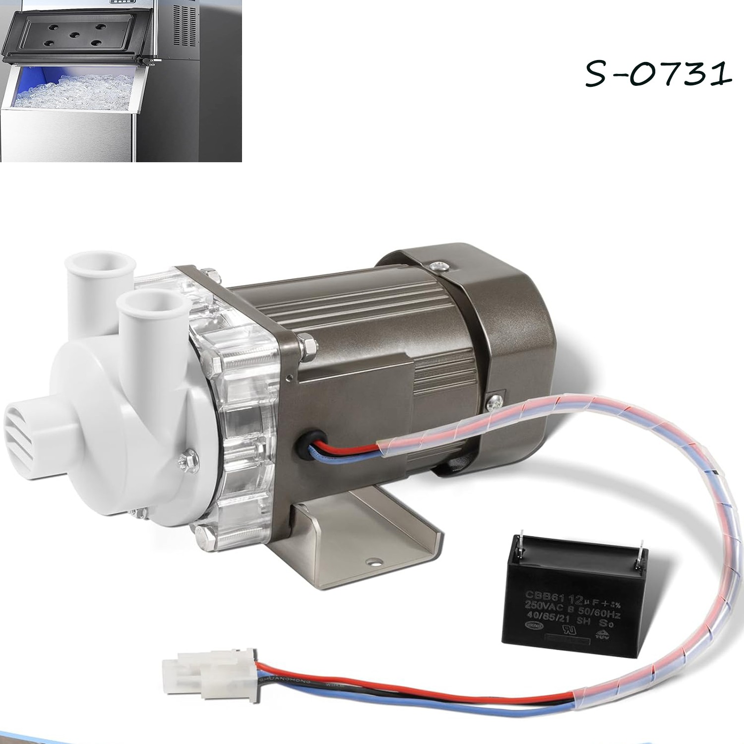 S-0731 Ice Machine Motor for Hoshizaki 900-SD KM-1300M KM-1600M Series 120V 60W