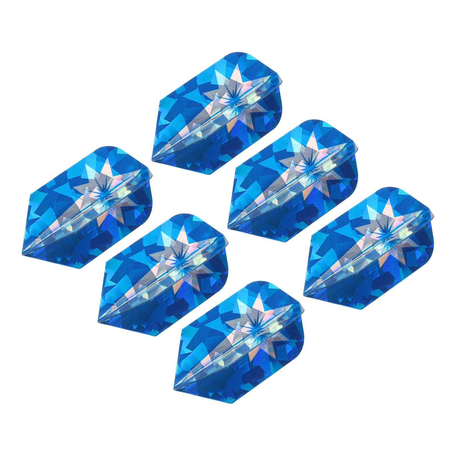 Slim Dart Flights, 6 Pack PET Dart Accessories, Blue