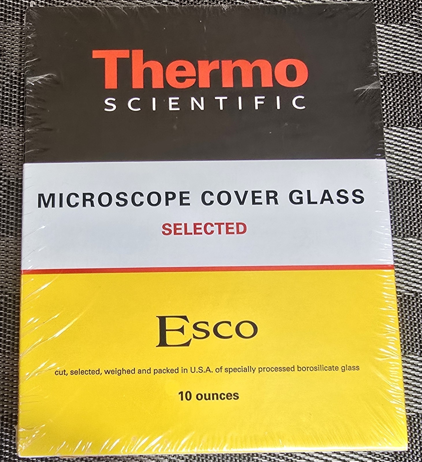Thermo Scientific Microscope Cover Glass 22x22mm 10 Pack; 1000 Cover Slips