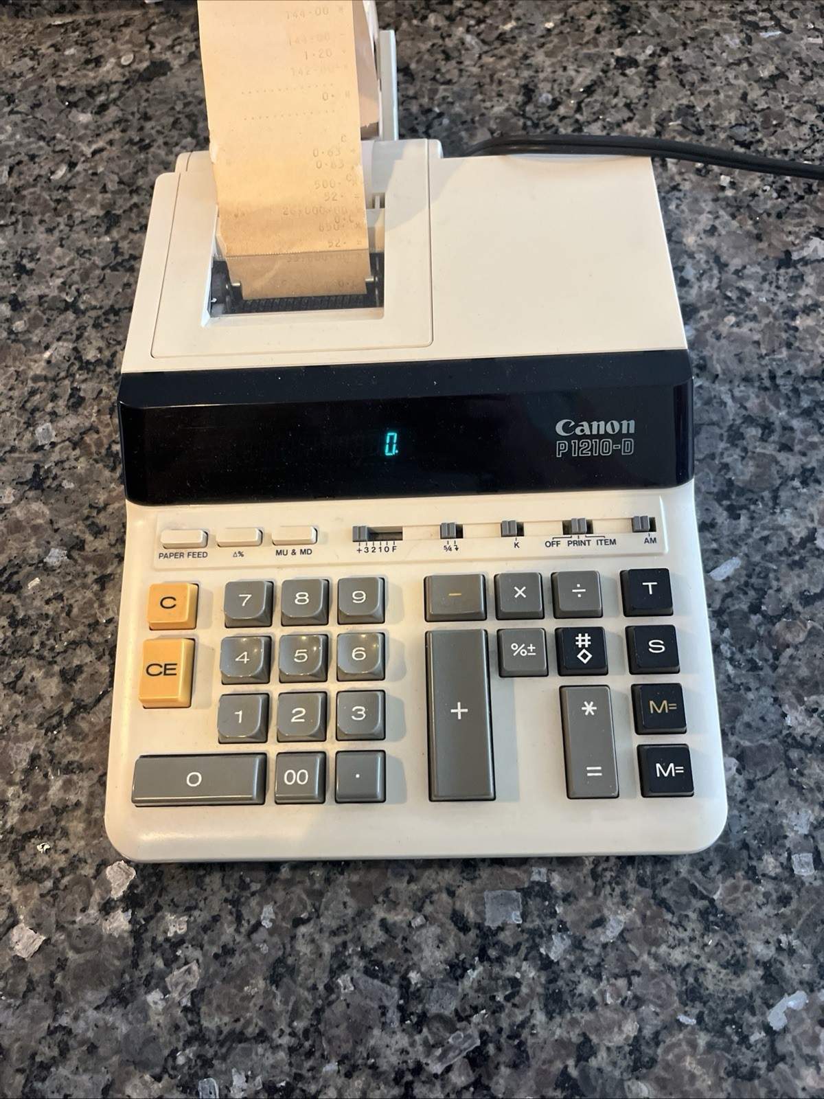 Canon P1210-D Calculator VINTAGE Works