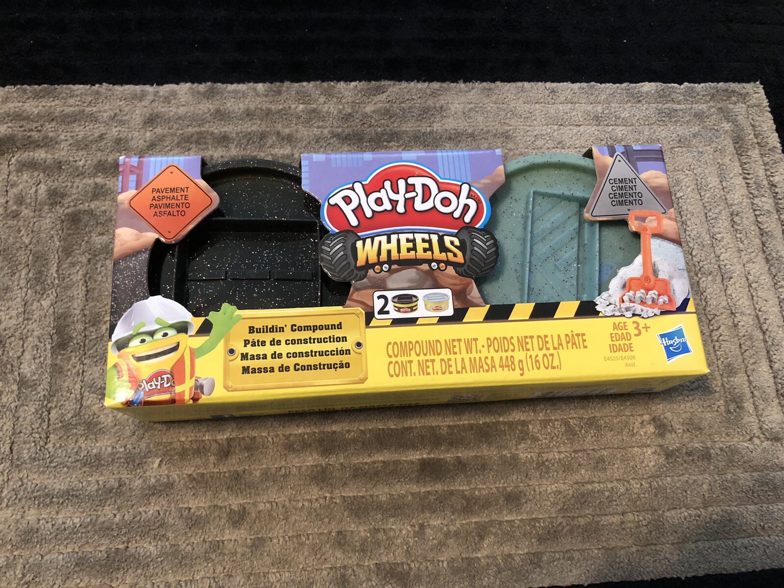 New Play-Doh Wheels Cement & Pavement Buildin Compound 2-Pack of 8-Ounce Cans