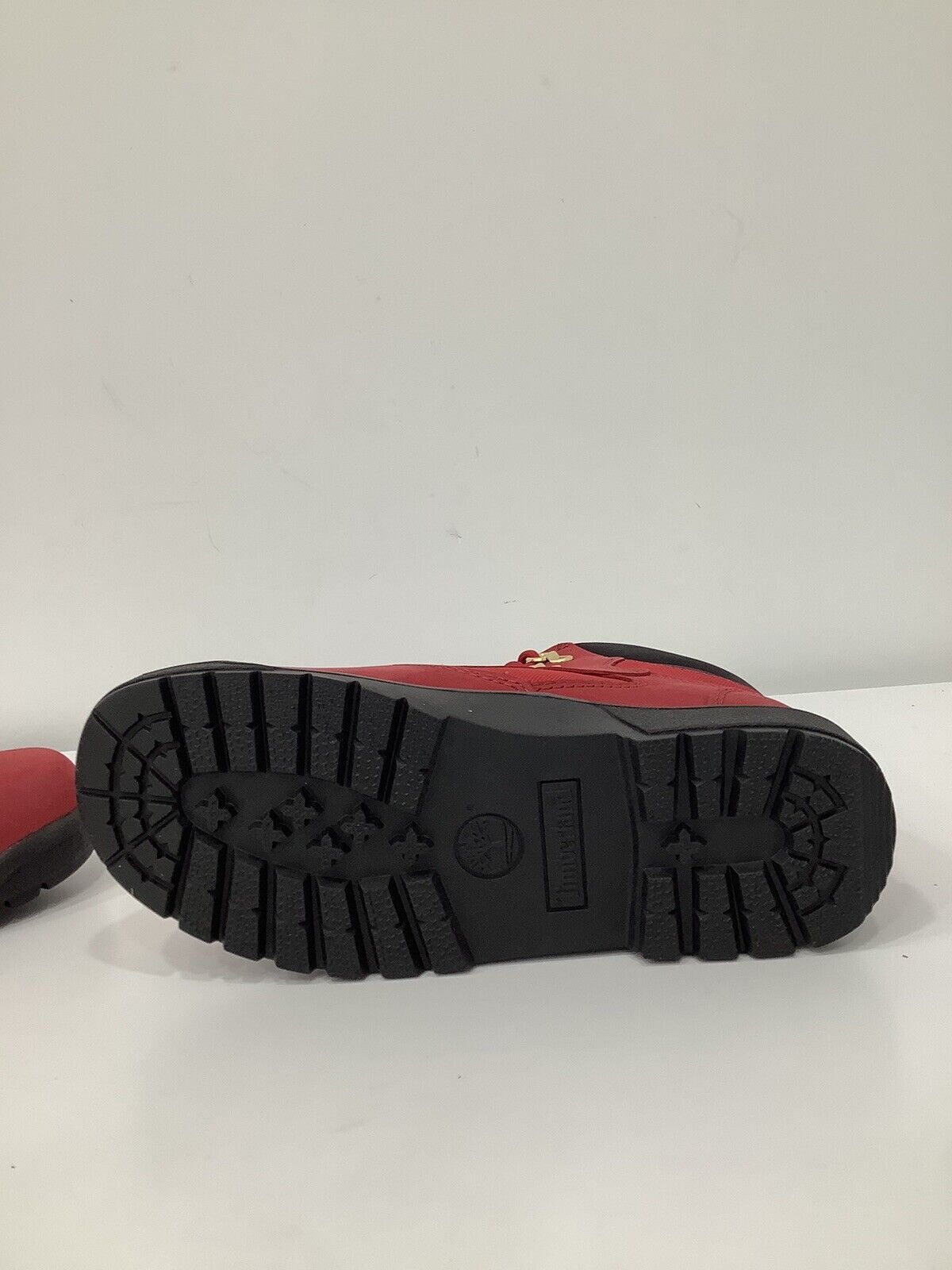 YOUTHS TIMBERLAND FIELD WATERPOOF RED NUBUCK