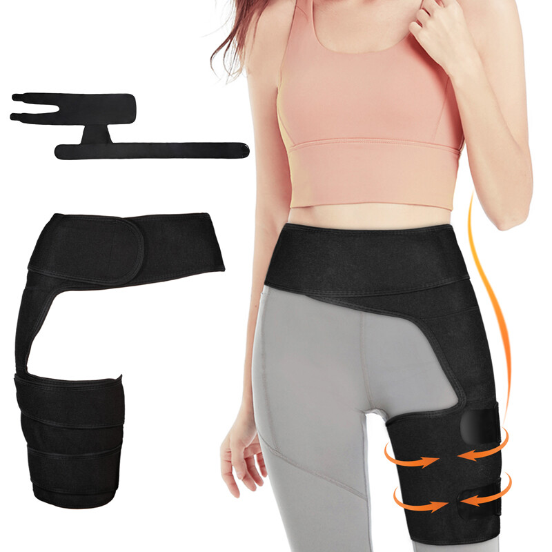 Copper Brace Compression Groin Thigh Sleeve Hip Support Wrap for Sciatic Nerve