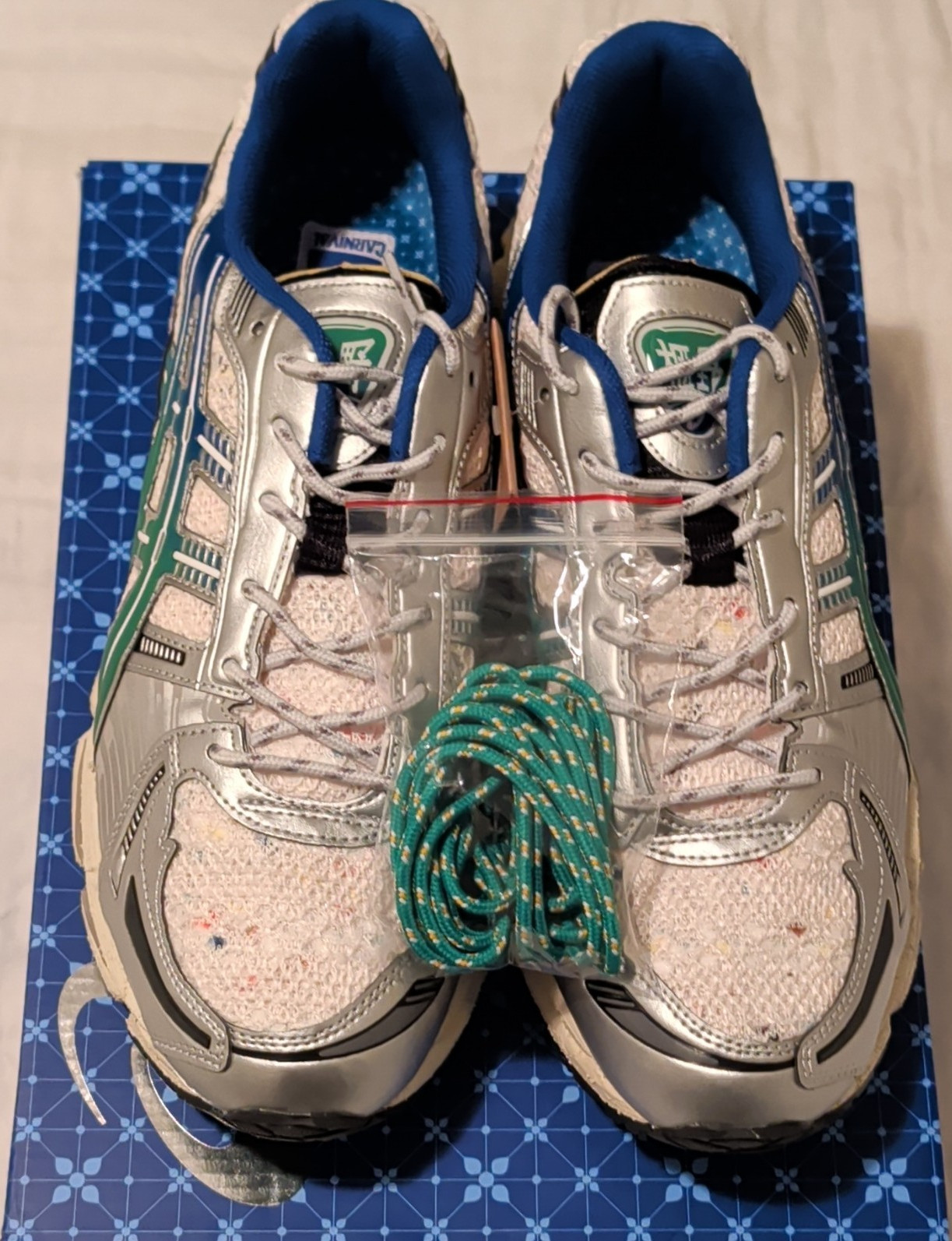 ASICS Gel-Kayano Men's Running Shoes Cream Green Basil Mesh Size 12 1203A916-100