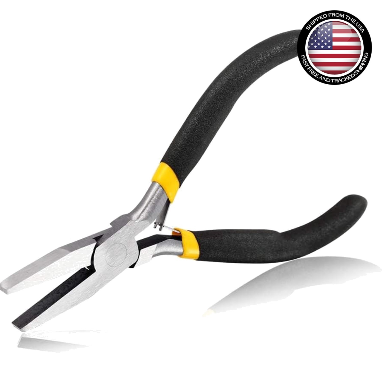 5-Inch Duck Bill Flat Nose Pliers for Jewelry Making - Precision & Comfort