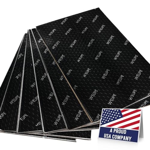 Sound Deadening Mat for Cars, 80 mil 5 sqft, Butyl Automotive Black - 5 sq ft