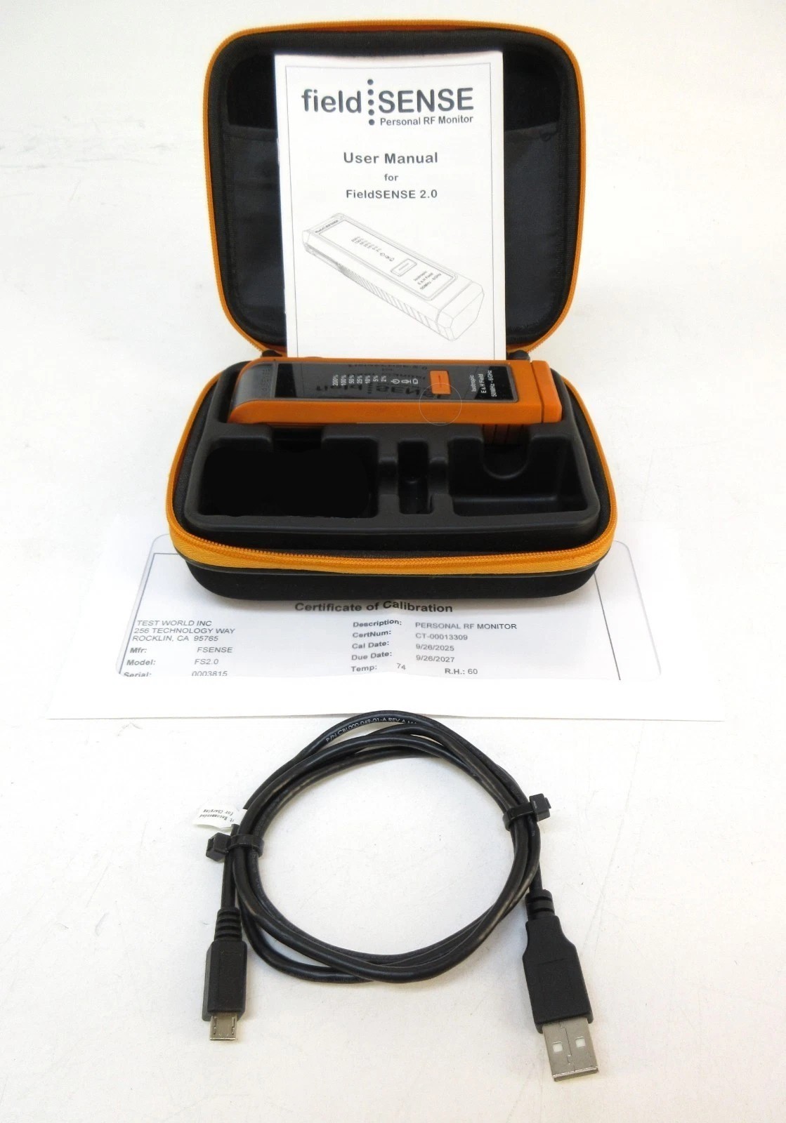 FieldSENSE 2.0 Personal E & H Field Isotropic RF Monitor 50MHz - 6GHz CALIBRATED