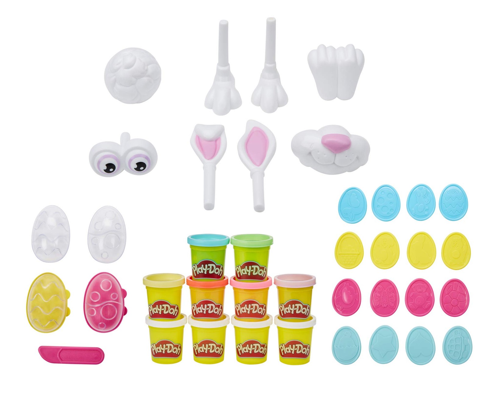 Play-Doh Easter Basket Toys 25-Piece Bundle; Make Your Own Easter Bunny Kit with