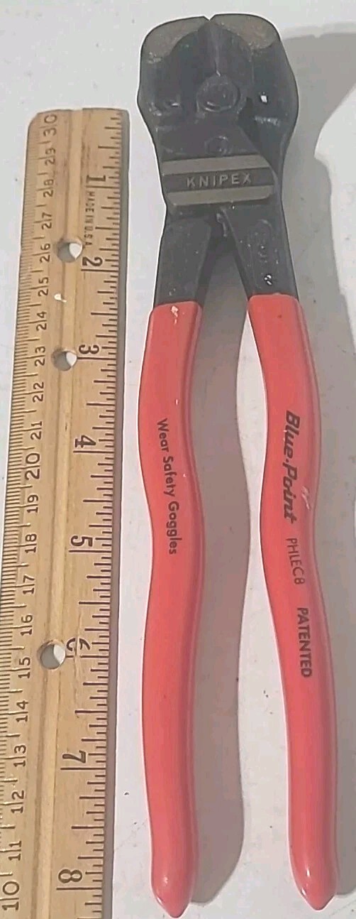 Blue-Point Tools (Knipex) PHLEC8 Ultra High-Leverage End Cutter - 8” Long Tool