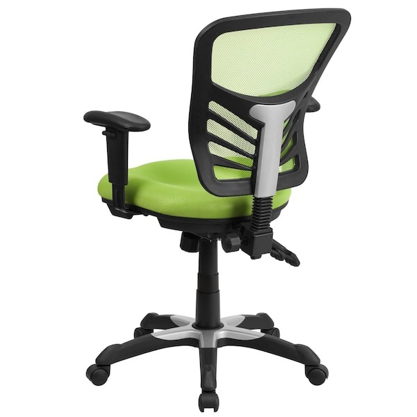 Flash Furniture Hl-0001-Gn-Gg Contemporary Office Chair, Green Seat, Black