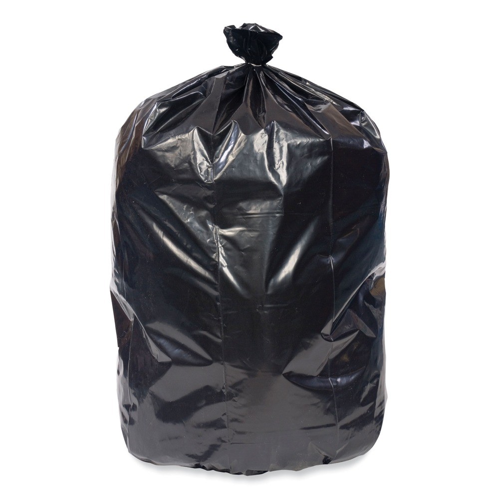 Pitt Plastics PCRL3339XHK 33" x 39" 1 mil 33 gal Can Liners - Black (150/CT) New