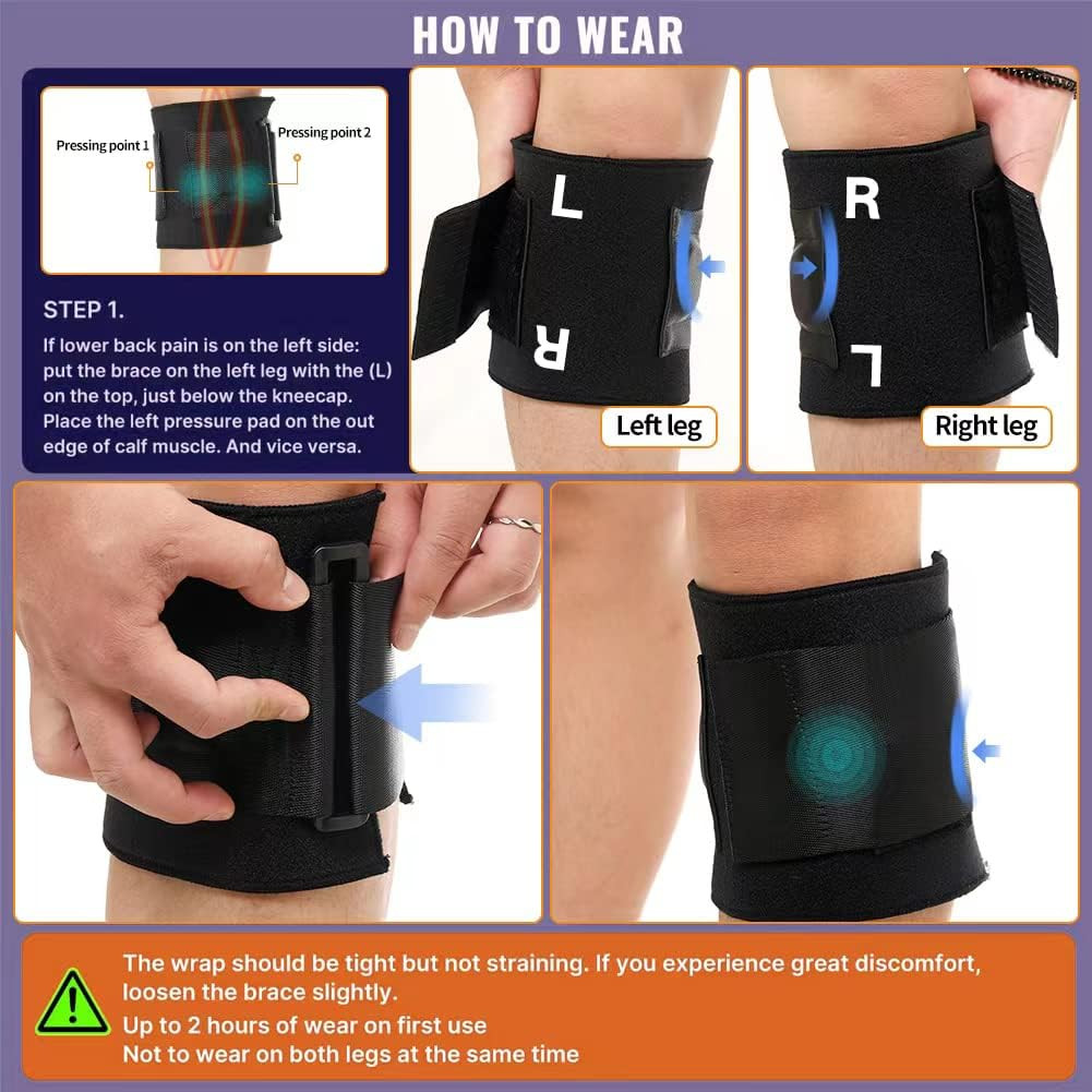 Sciatica Pain Relief Brace Devices, Upgraded Re-Active plus Sciatic Nerve Brace