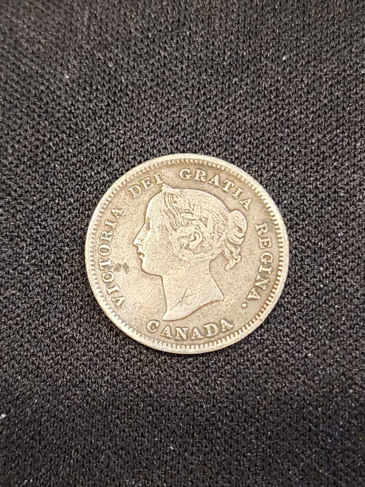 1892 Canada 5 Cents Silver Coin