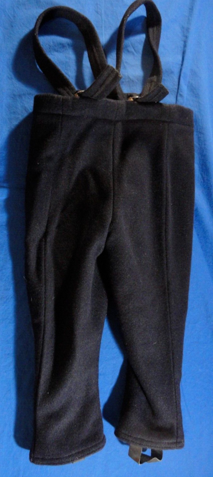 USN U.S. NAVY UNIFORM FOR BABY TODDLER WOOL DRESS PANTS W SUSPENDERS 3T