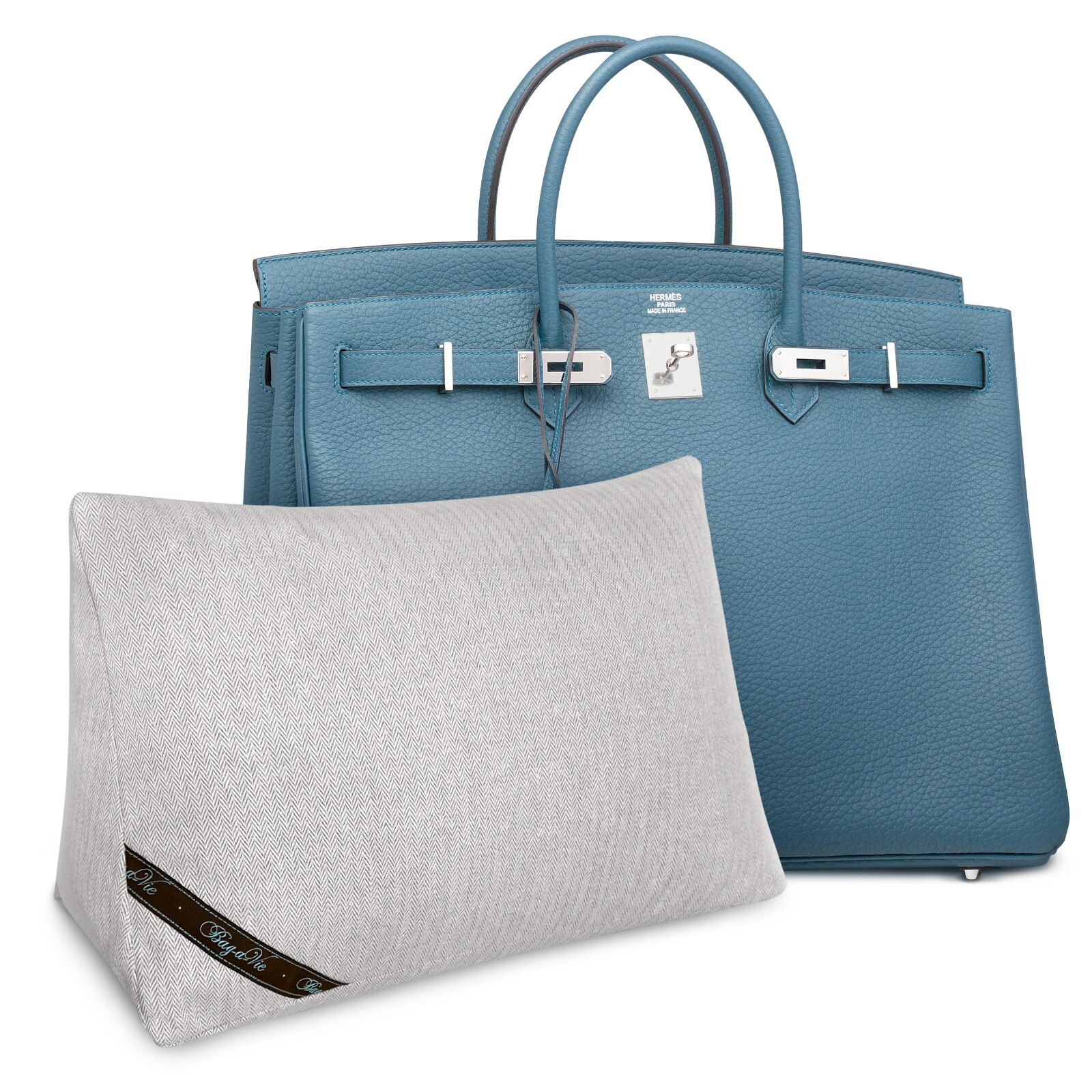 Bag-a-Vie Purse Shaping Pillow For / Fits Hermes Birkin 40 Bag - Herringbone