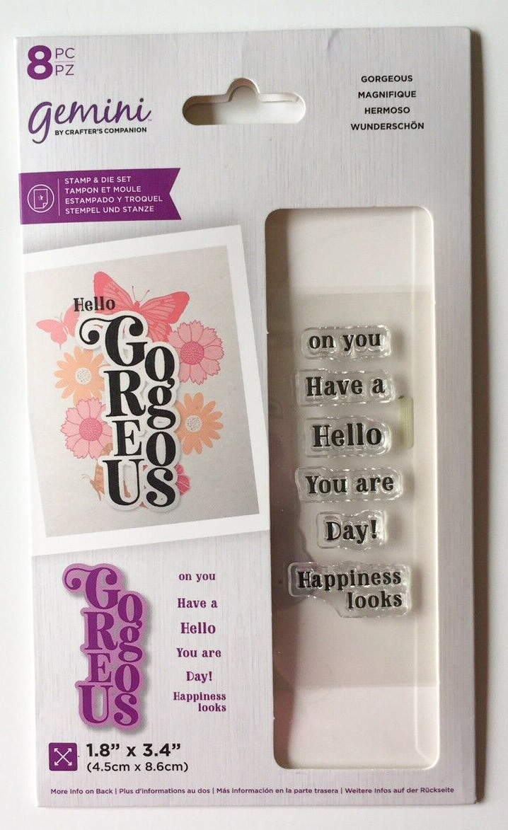 Gorgeous Cascading Sentiment Word Die With Clear Stamps Crafters Companion