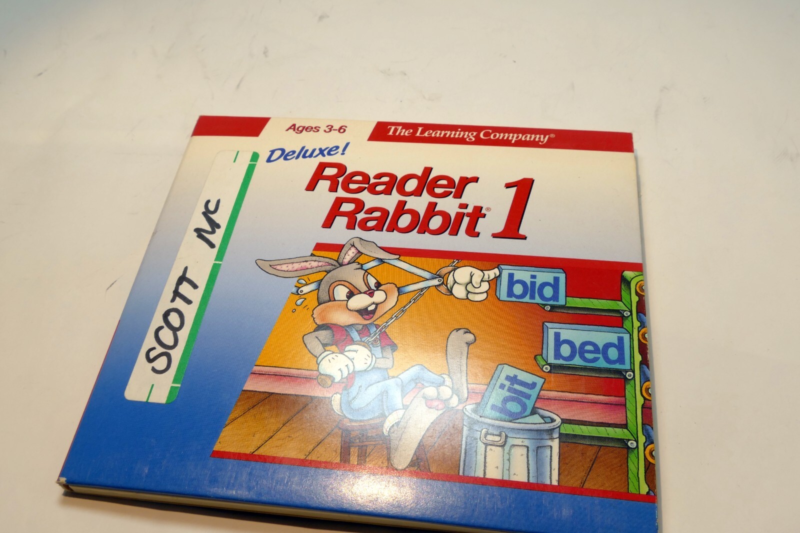 Empty CD Jewel Case for Reader Rabbit 1 Learning Personalized Disc CD-ROM