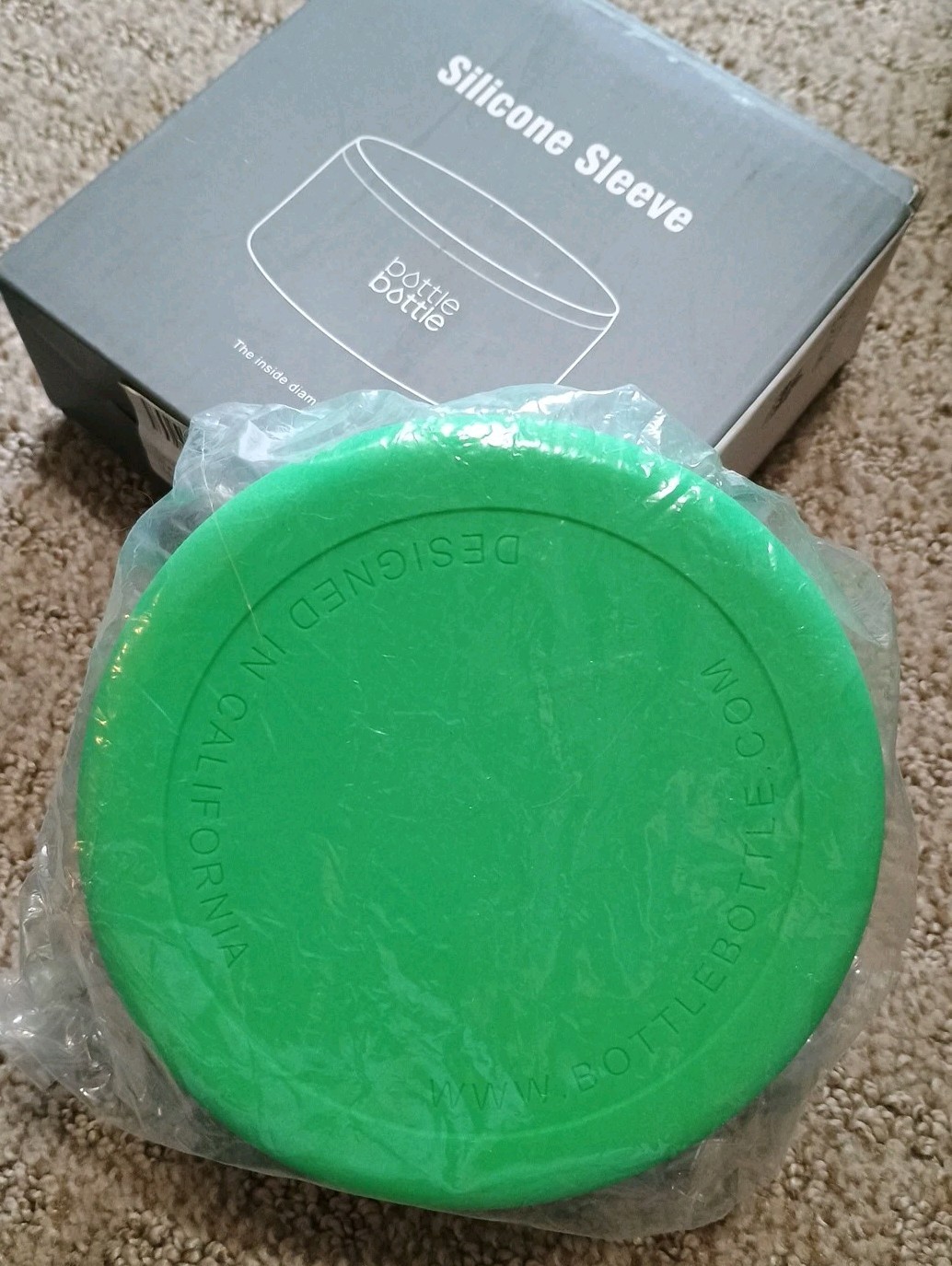 New BottleBottle Silicone Sleeve XL Green 123mm