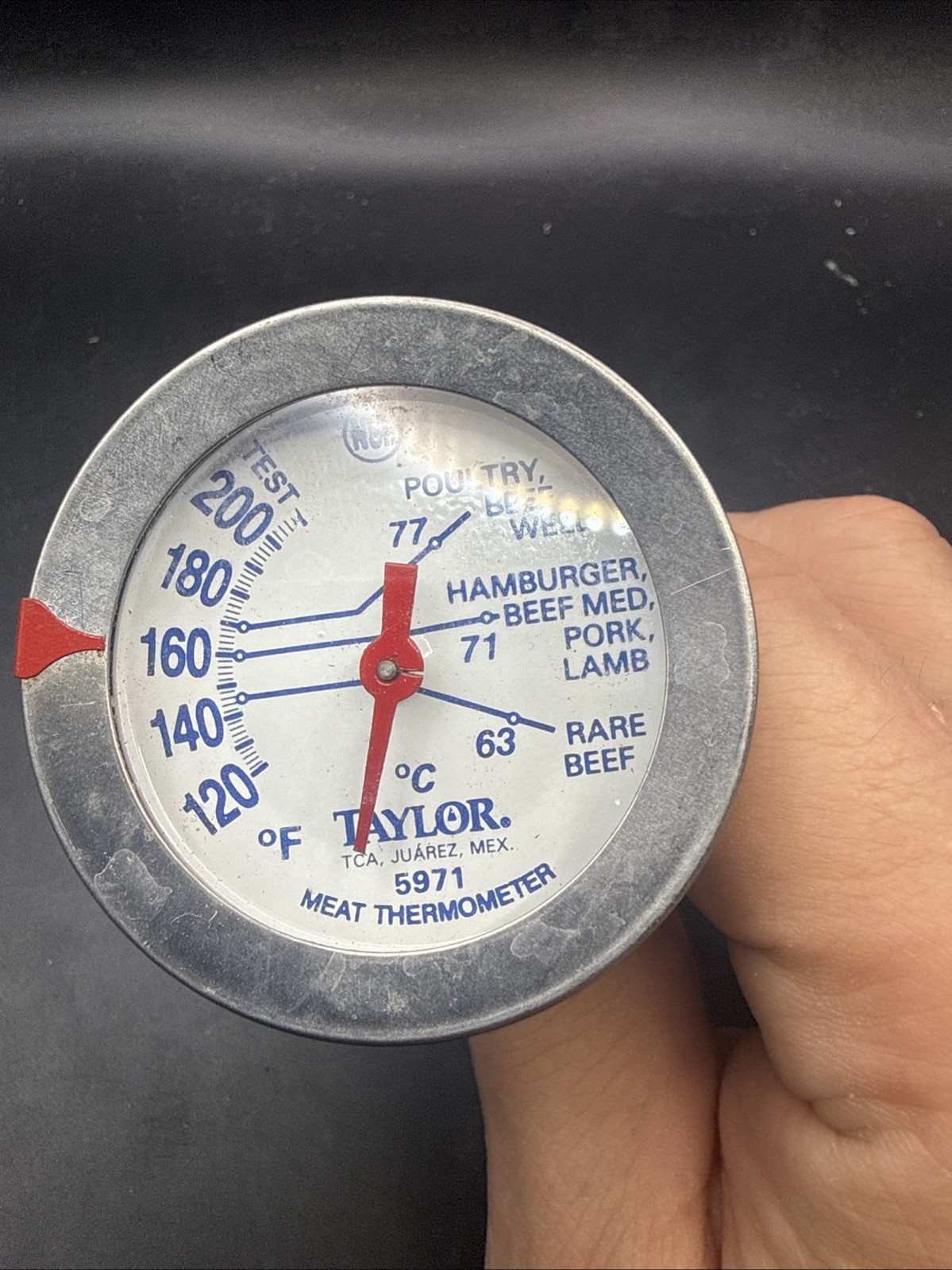 Vintage Taylor Meat Thermometer 5971 NSF Commercial Rated