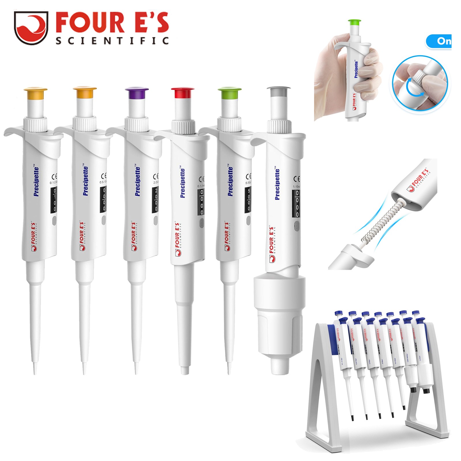 Adjustable Volume Single Channel Pipettor Micropipette Holder 0.1ul-10ml New