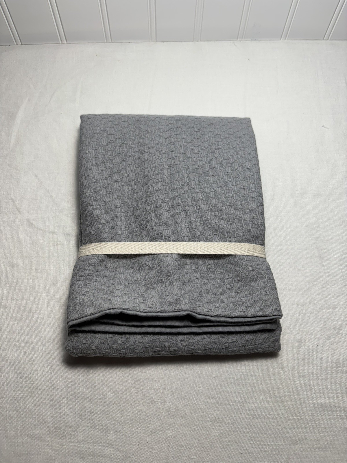 Pottery Barn Wright Textured Organic Sham ~ Standard ~ Cloud Blue